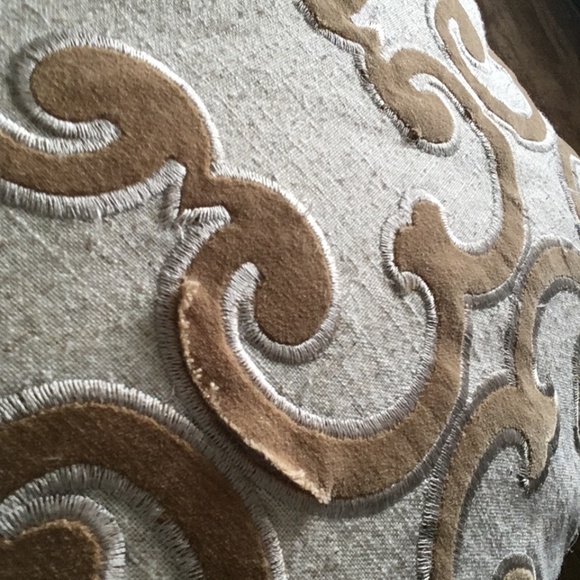 Rodeo Home Cream and mustard Accent Throw Pillow - Picture 3 of 6